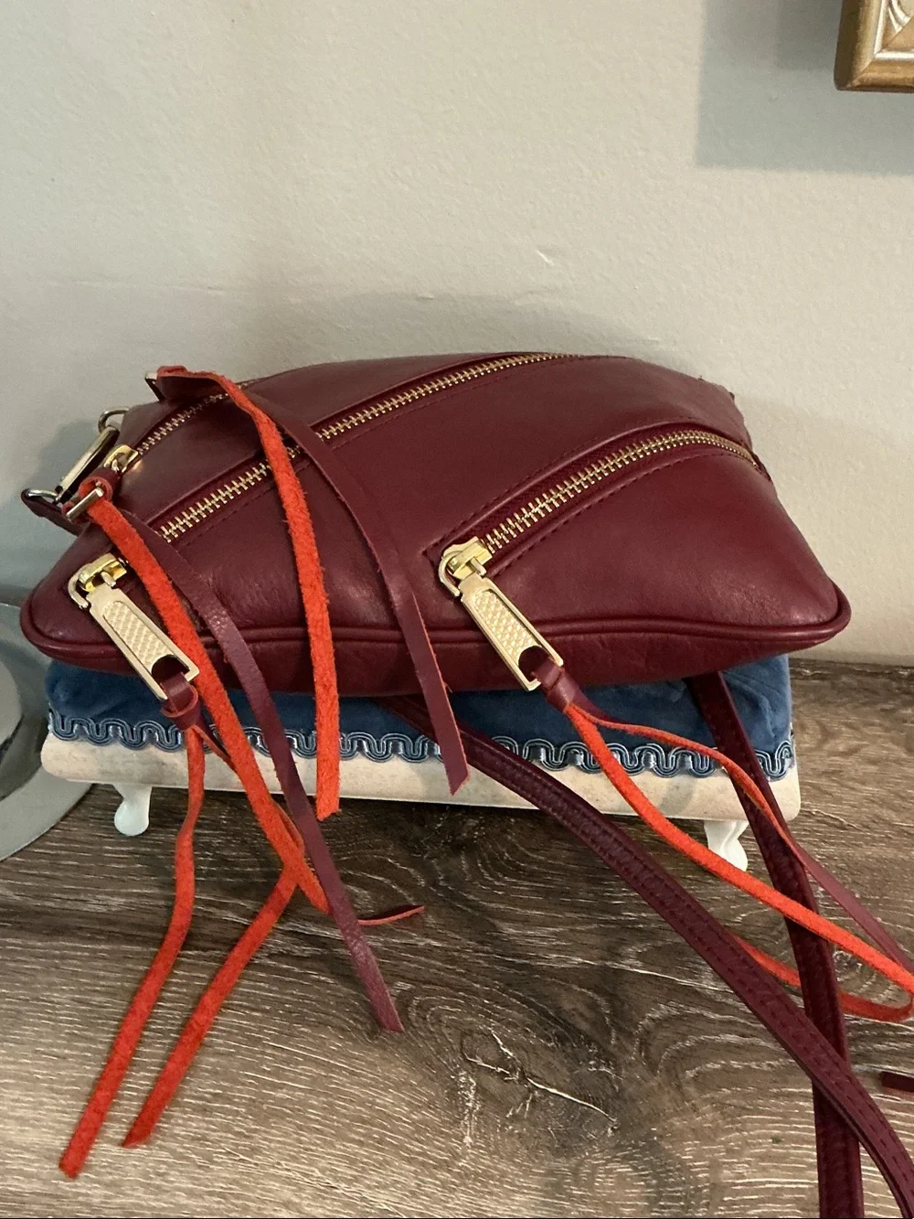 Rebecca Minkoff Crossbody Bag with Diagonal Zippers